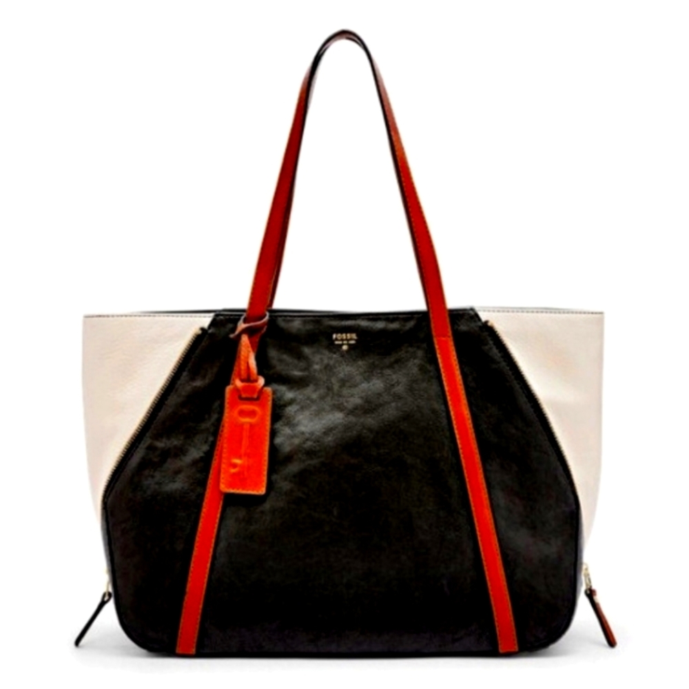 Fossil Tote Bag High Quality Leather Y2K Purse